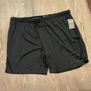 NWT Johnny Bigg Active Textured Knit Shorts Black Size 5X